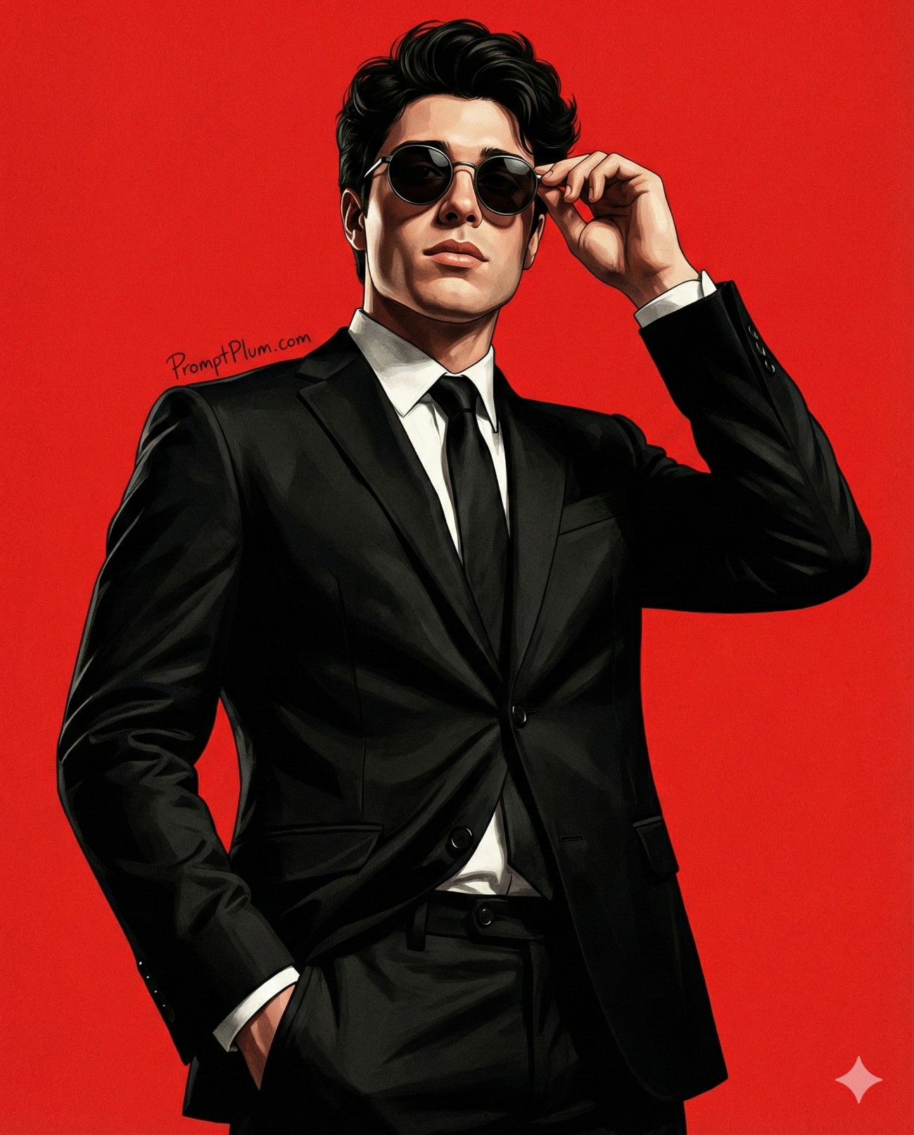 Agent in Red Character Design