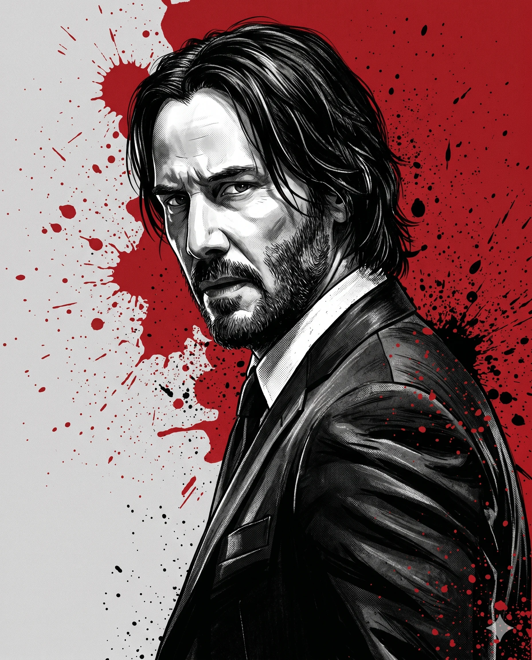 The Red Exit Action Portrait
