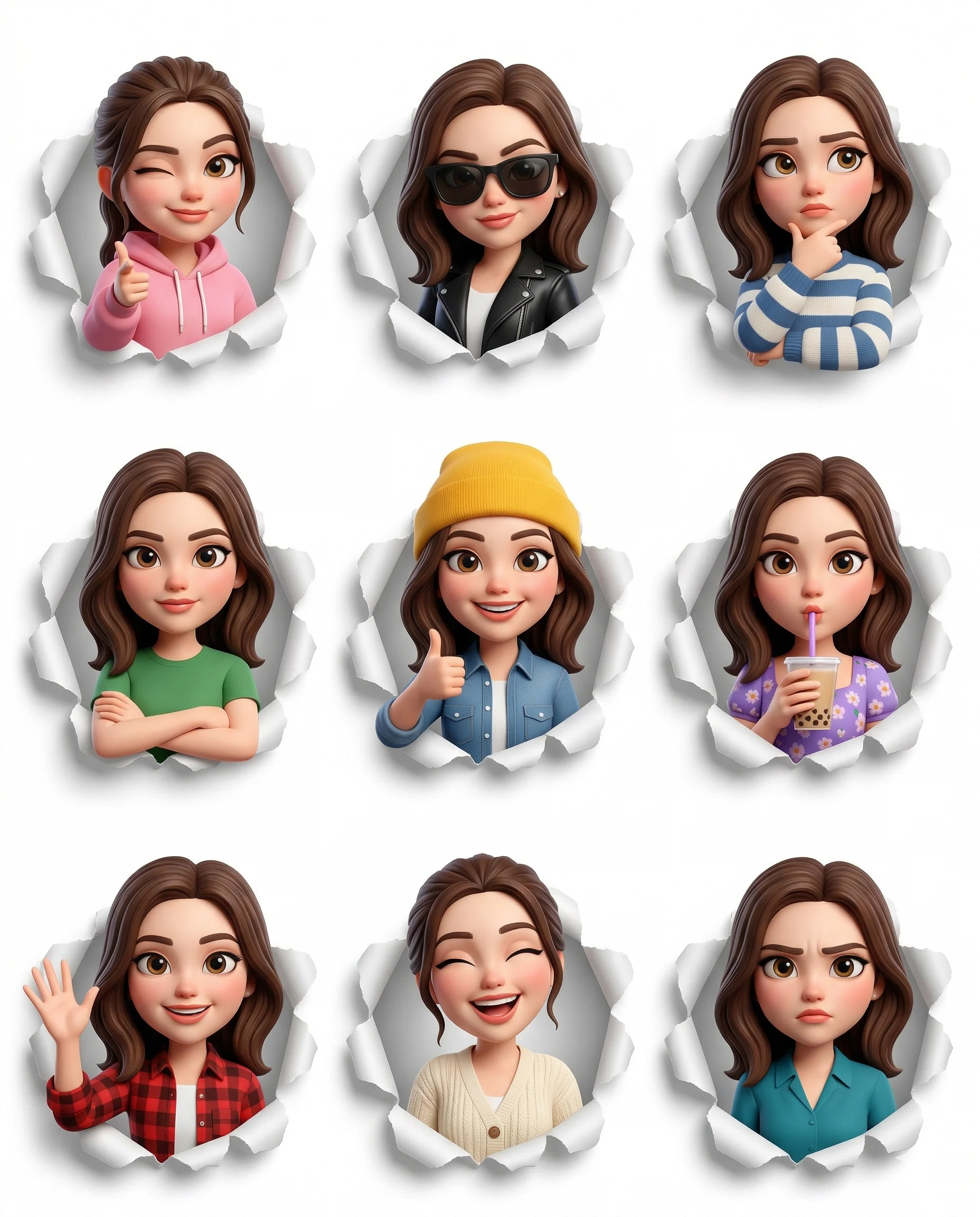 The Digital Persona Grid Illustration
