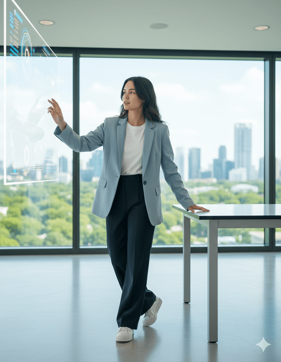 Confident Innovation Bright Future Portrait