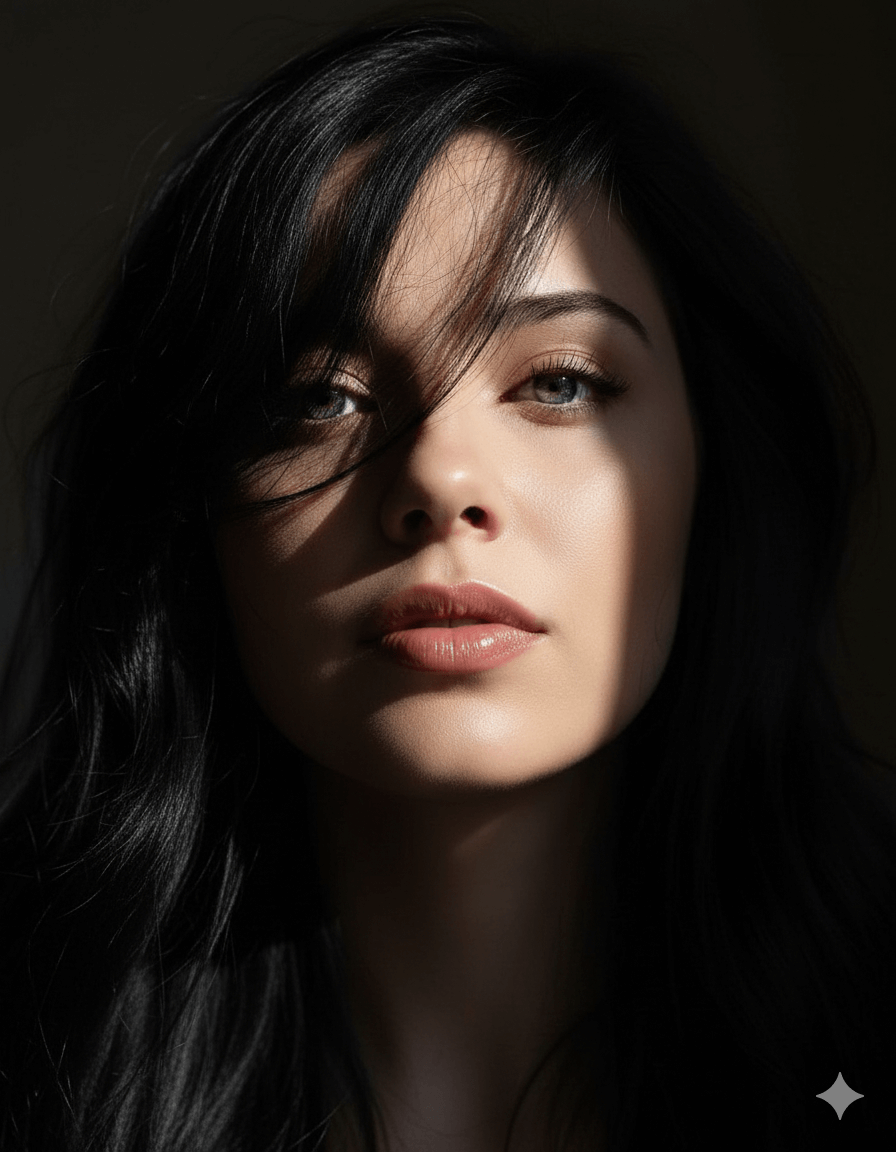 Dramatic Split Lighting Rembrandt Style Portrait