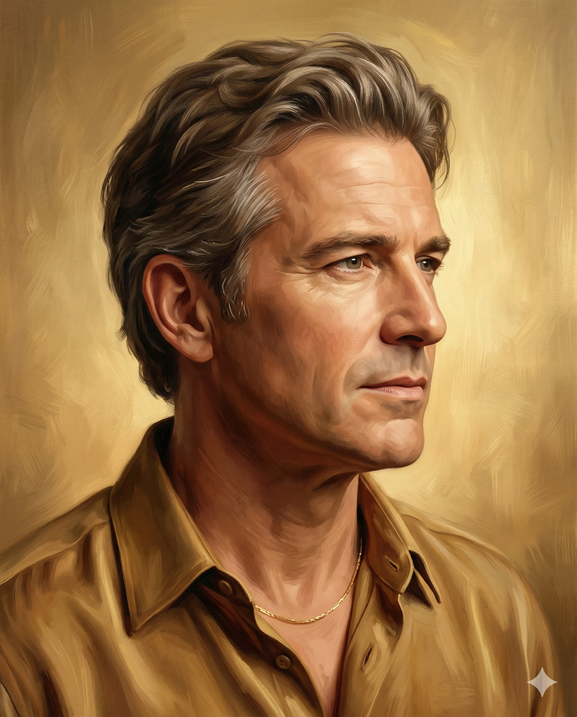 The Amber Portrait Digital Painting