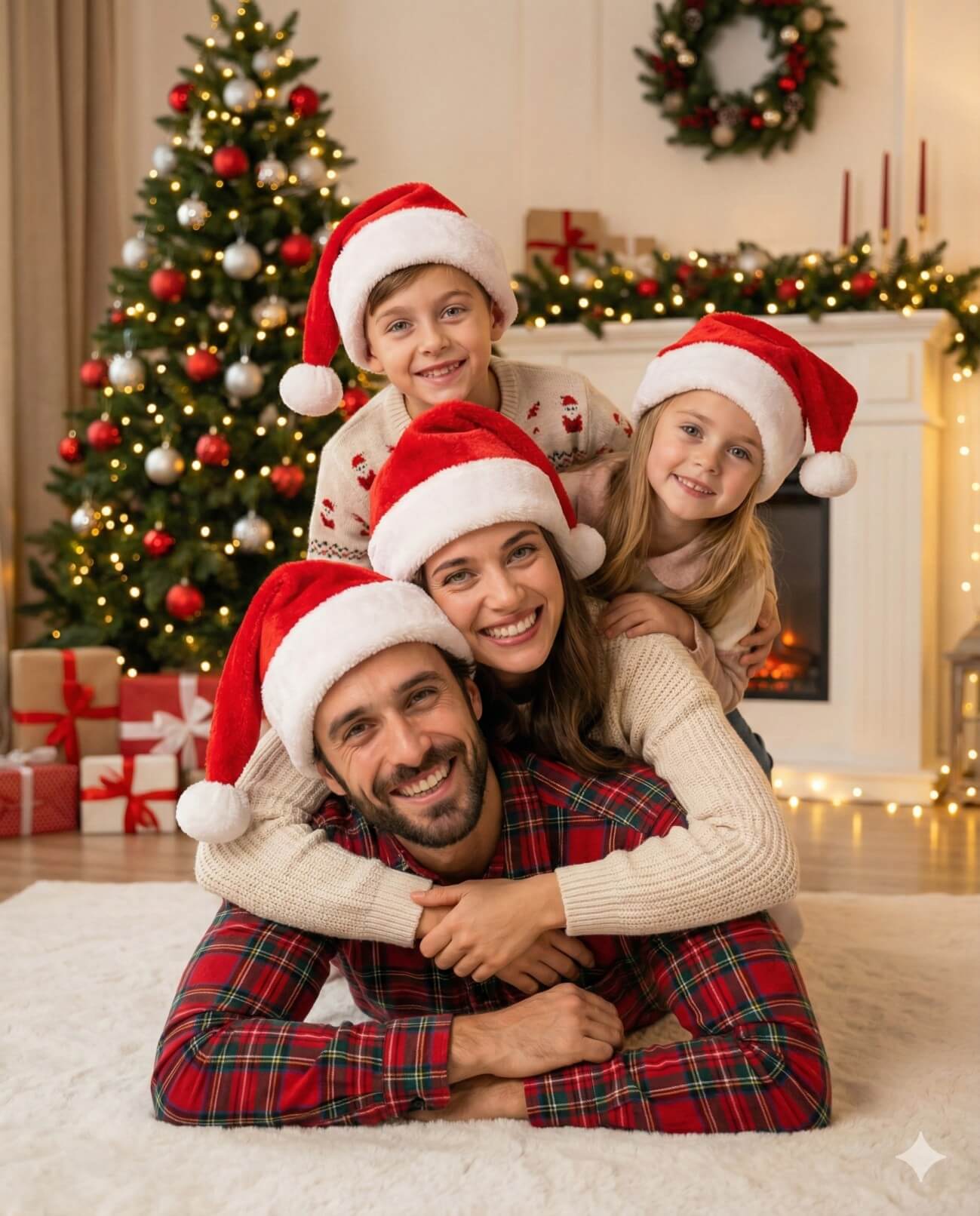 Child Holding Christmas Magic Snow Globe Portrait
