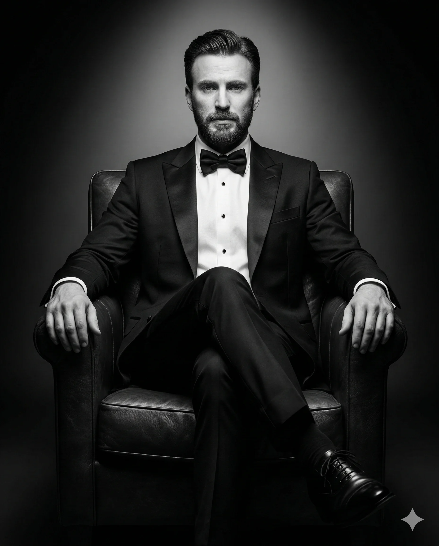 Leading Man Aura Black Portrait