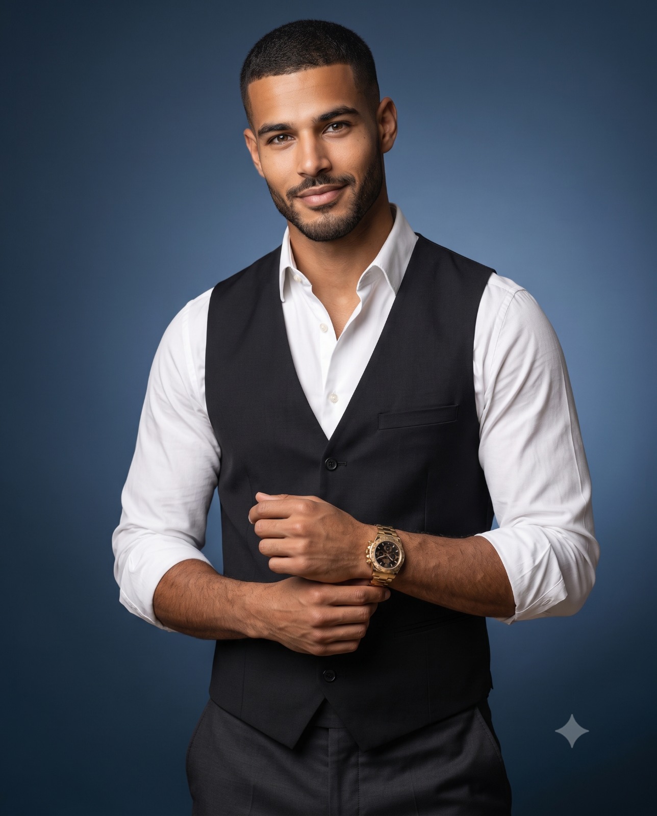 The Golden Timepiece Corporate Lifestyle Portrait