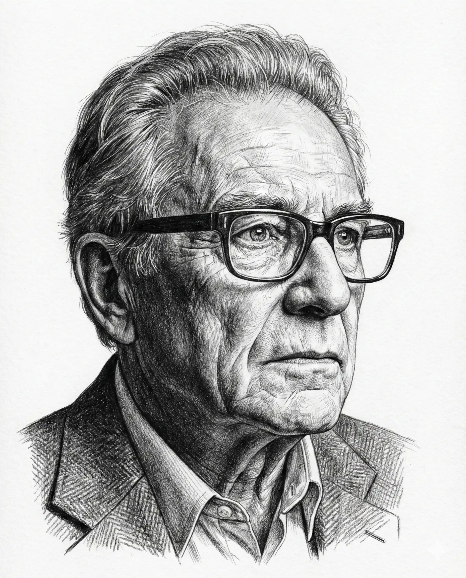 Lines of Experience Cross-hatching Art
