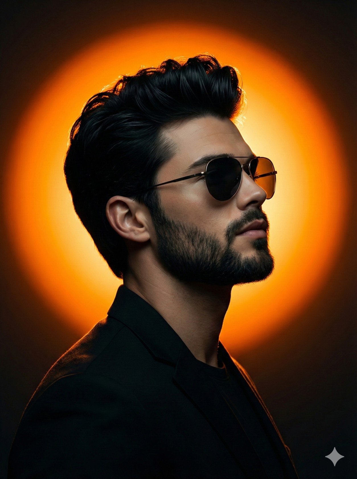 Profile in Shadow Creative Portrait