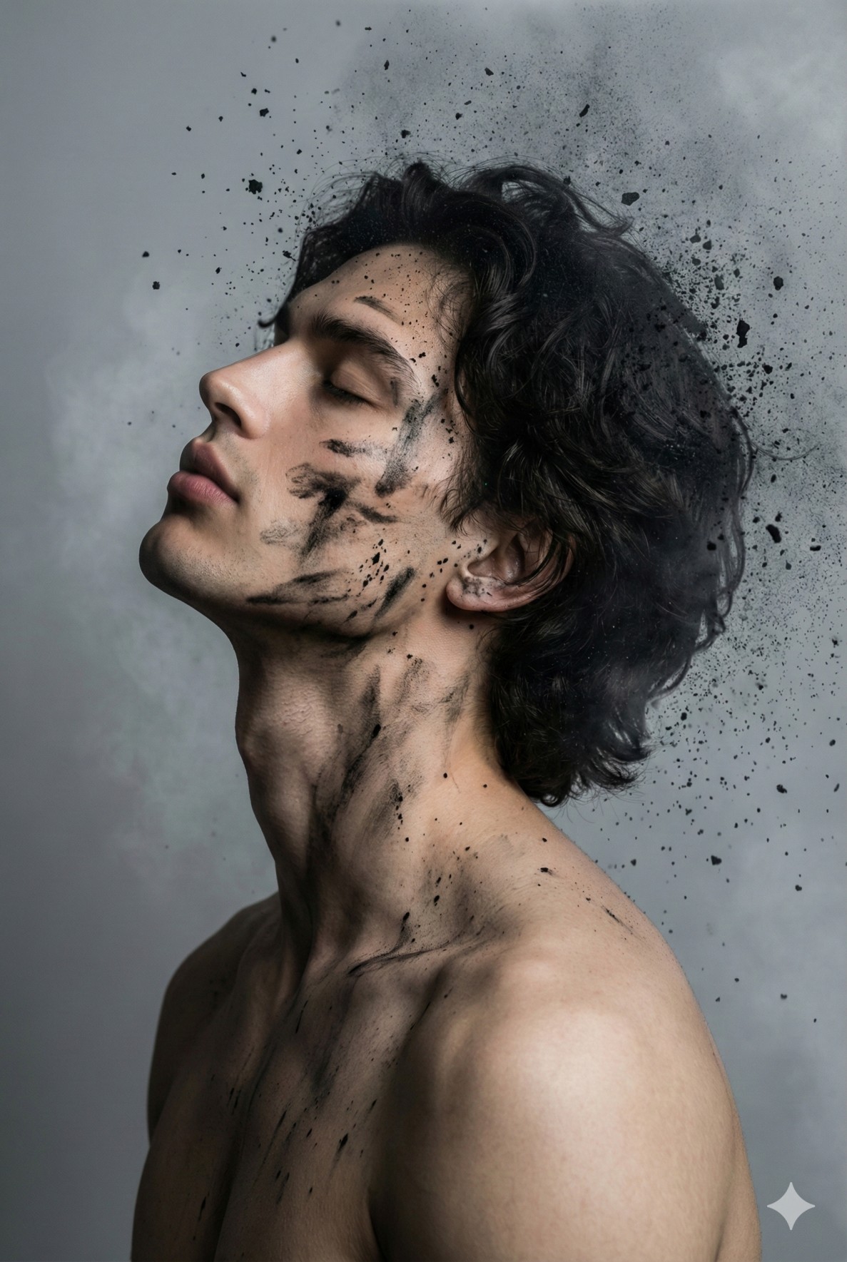 Scattering Memories Dark Fantasy Portrait
