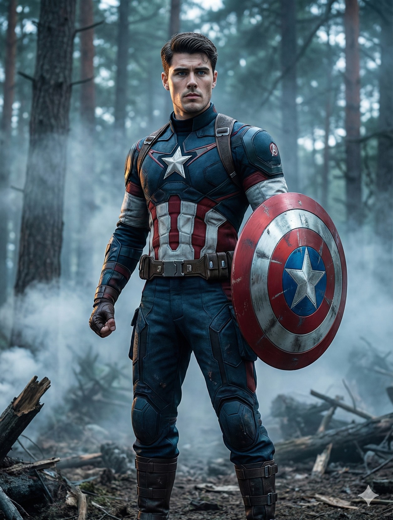 The First Avenger Action Portrait