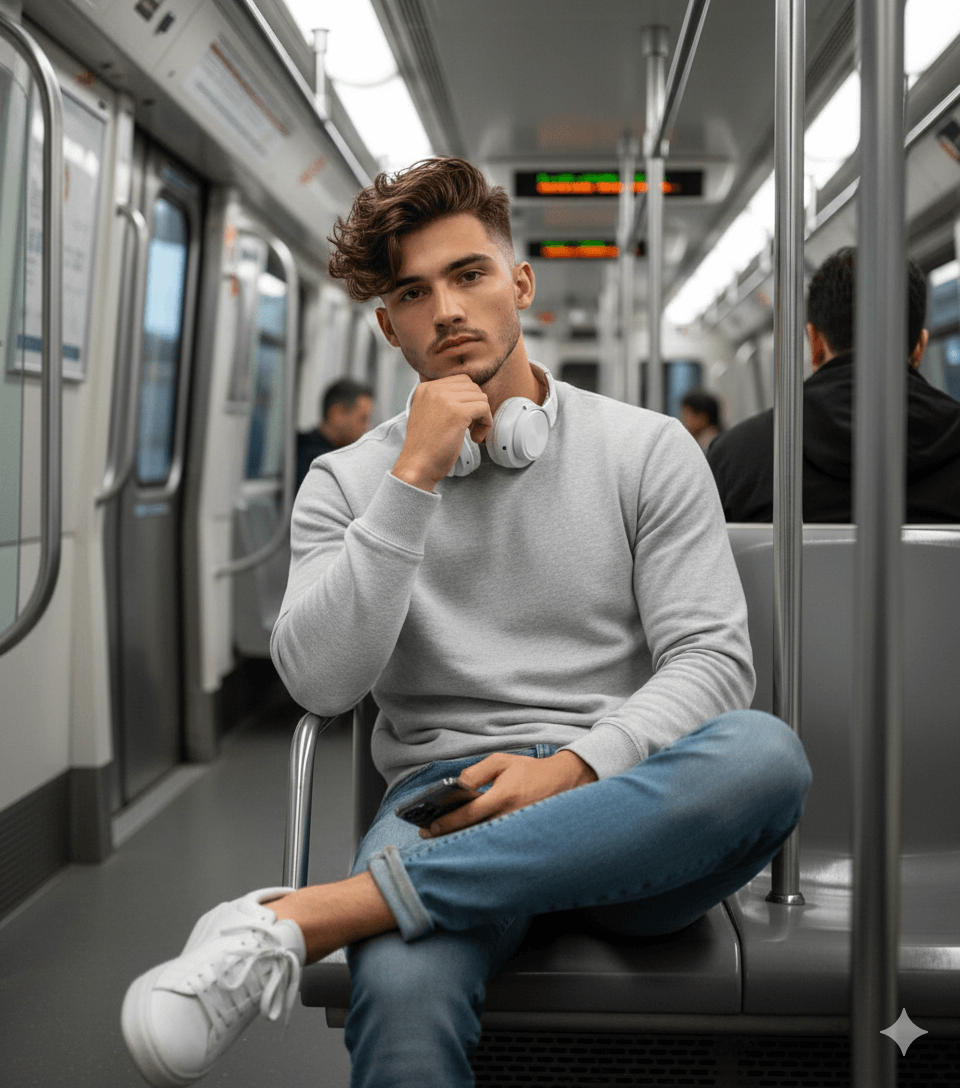 The Look of the Moment Streetwear Men Portrait