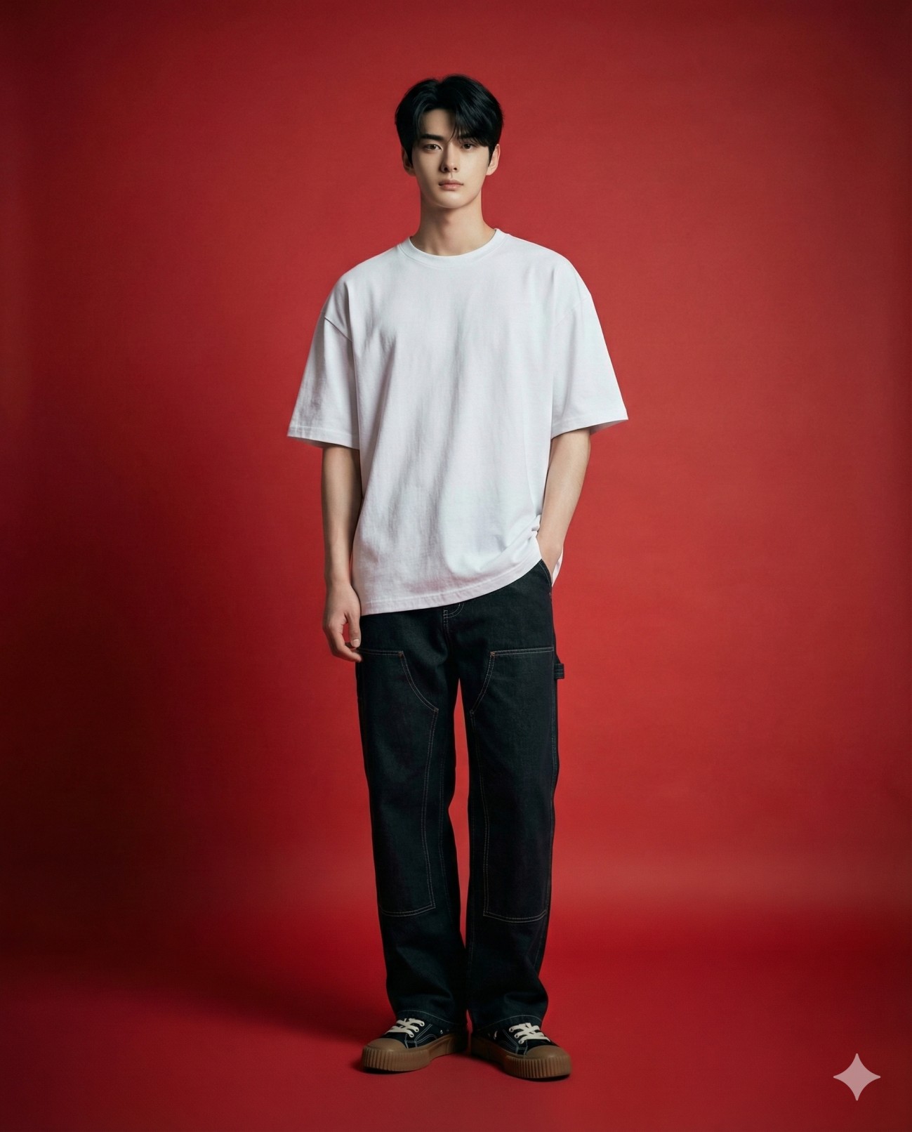 The White Tee Fashion Portrait