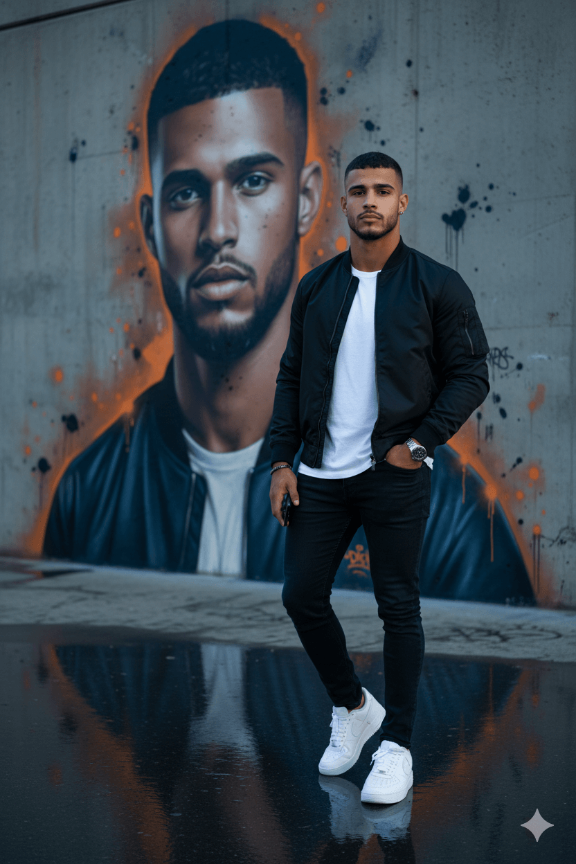 Two Sides of the Wall Dual Look Men Portrait