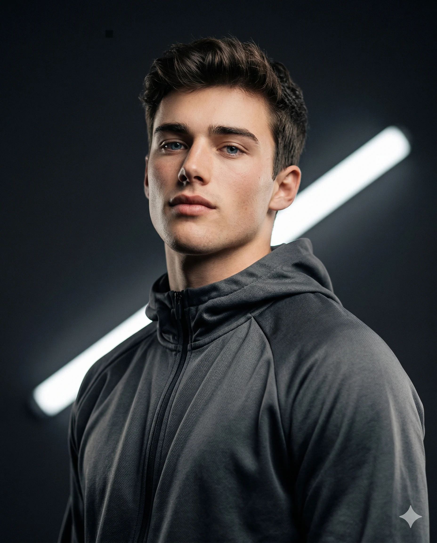 Steel Gaze Cinematic Lighting Portrait