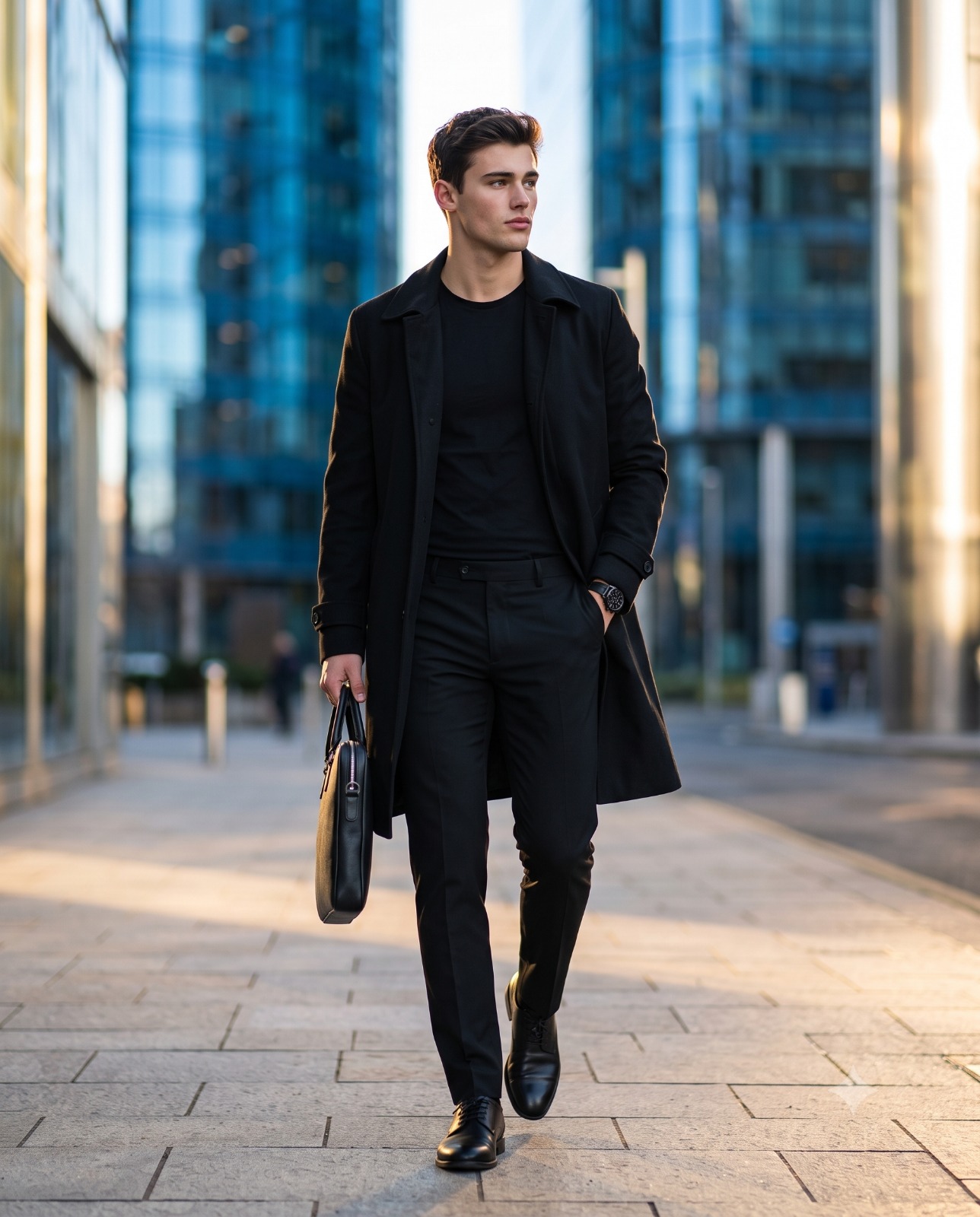 Downtown Power Walk Business Portrait